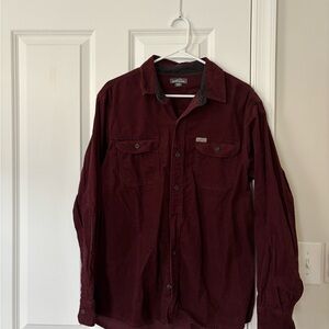 Burgundy Button-Up Shirt